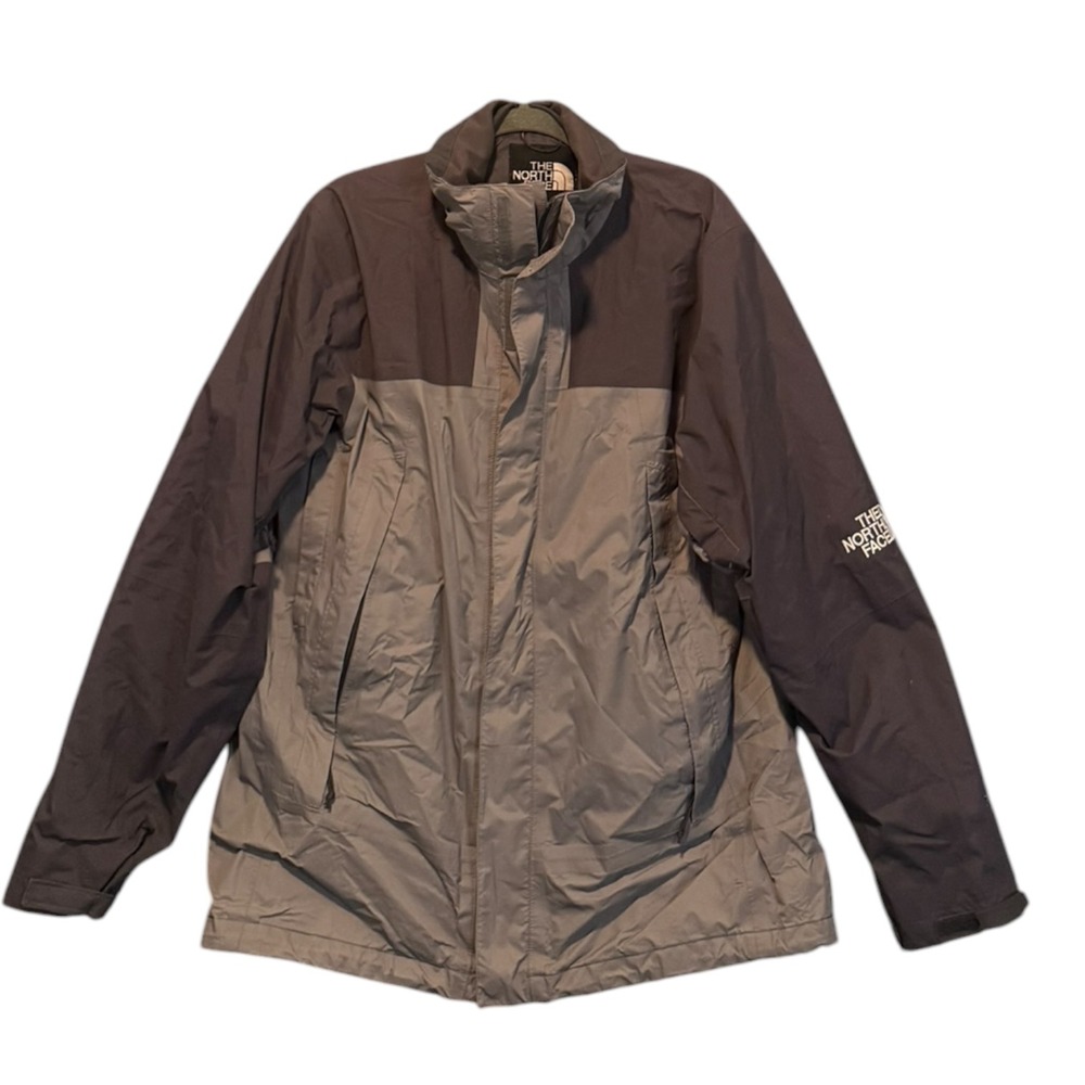 The North Face Abul Waterproof Hooded Shell Jacket Vintage Fall 2010 Gray Sz L